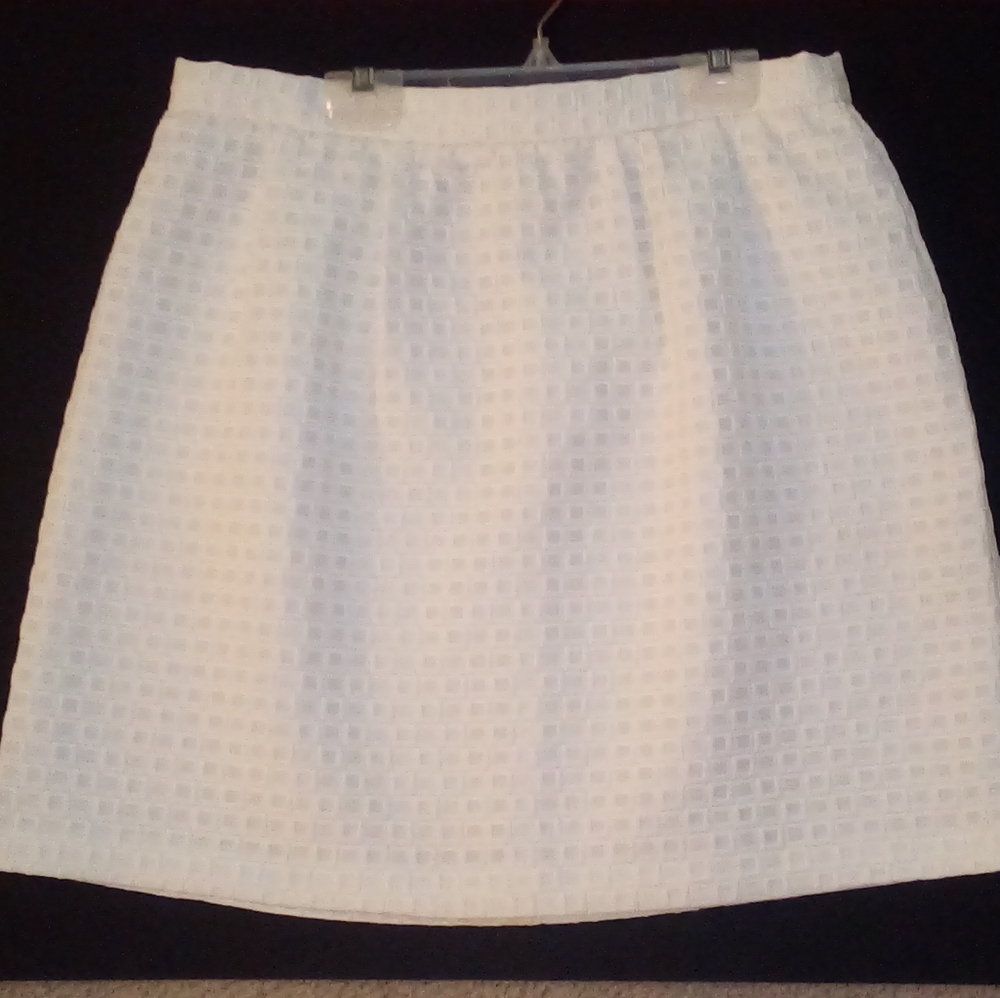 White/Off White Skirt by Katherine Barclay